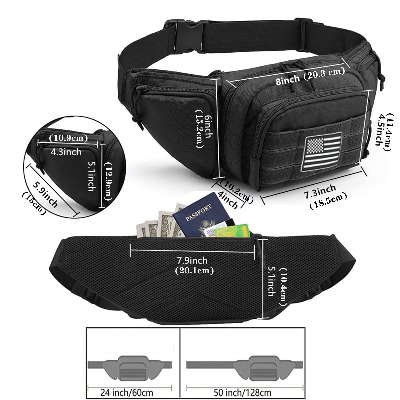 Tactical Fanny Pack Gun Holste - Edc Concealed Carry Fanny Pack บทวิจารณ์และราคา