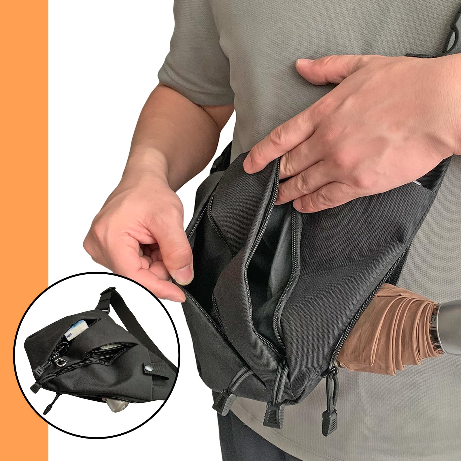 Tactical Crossbody Sling Bag E - Edc Carry Bag For Men บทวิจารณ์และราคา