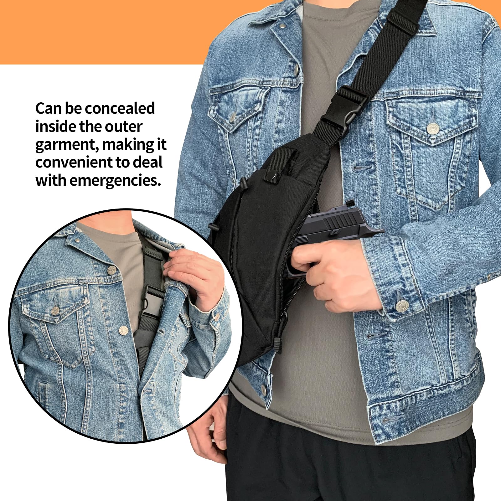 Tactical Crossbody Sling Bag E - Edc Carry Bag For Men บทวิจารณ์และราคา
