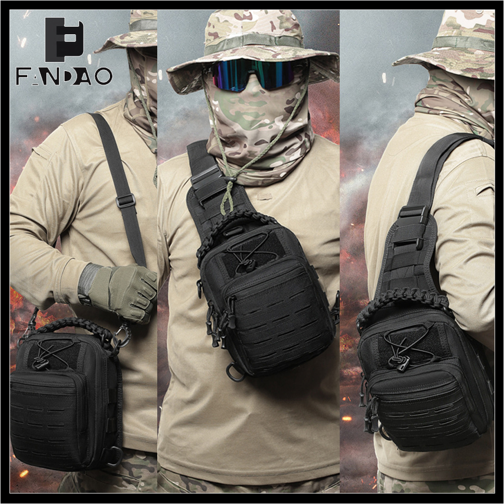 Tactical Sling Bag Pouch Multi - Edc Carry Bag For Pistol บทวิจารณ์และราคา