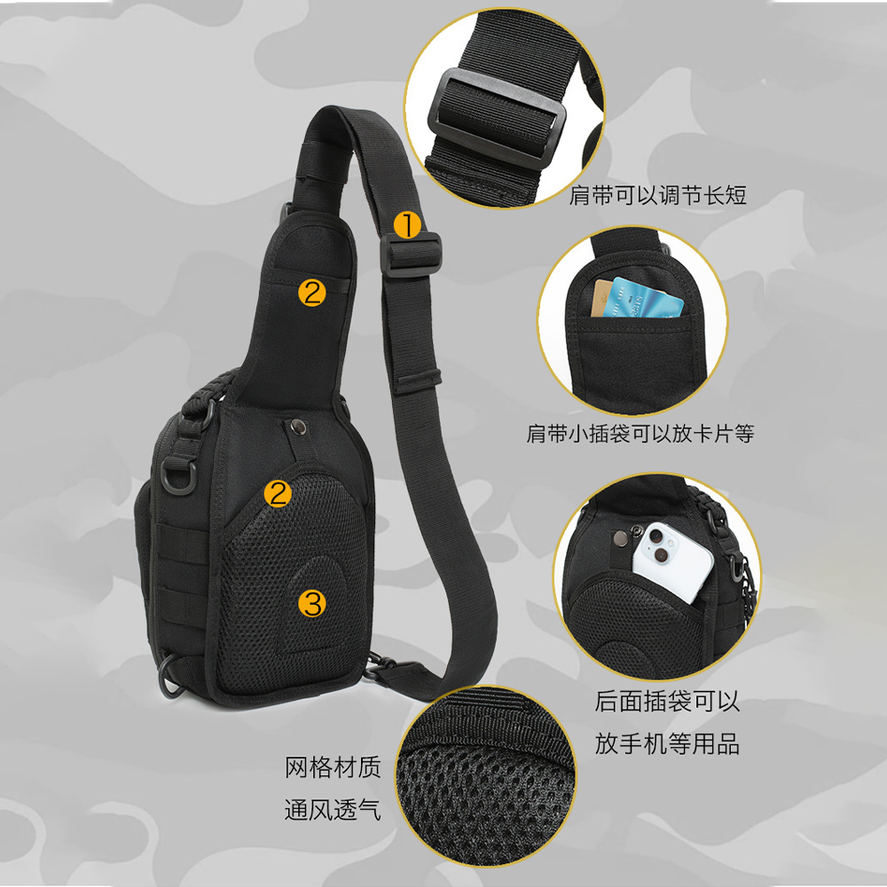 Tactical Sling Bag Pouch Multi - Edc Carry Bag For Pistol บทวิจารณ์และราคา