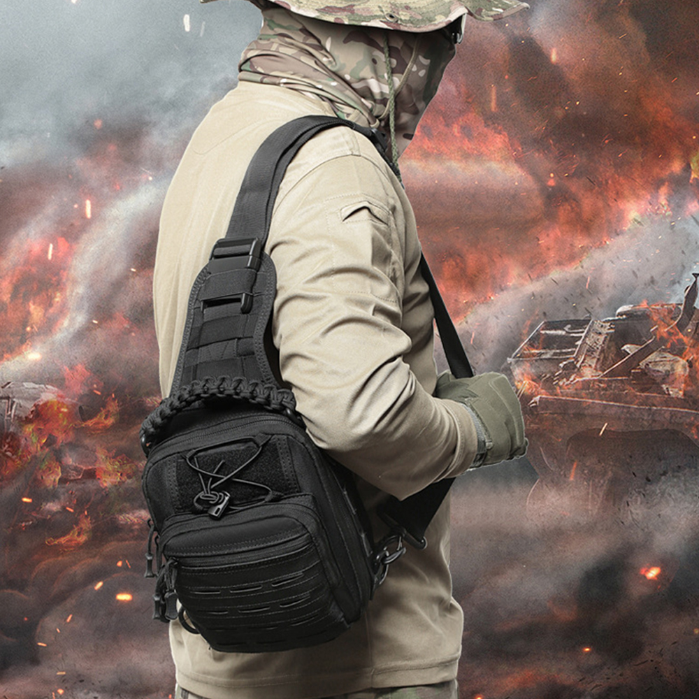 Tactical Sling Bag Pouch Multi - Edc Carry Bag For Pistol บทวิจารณ์และราคา