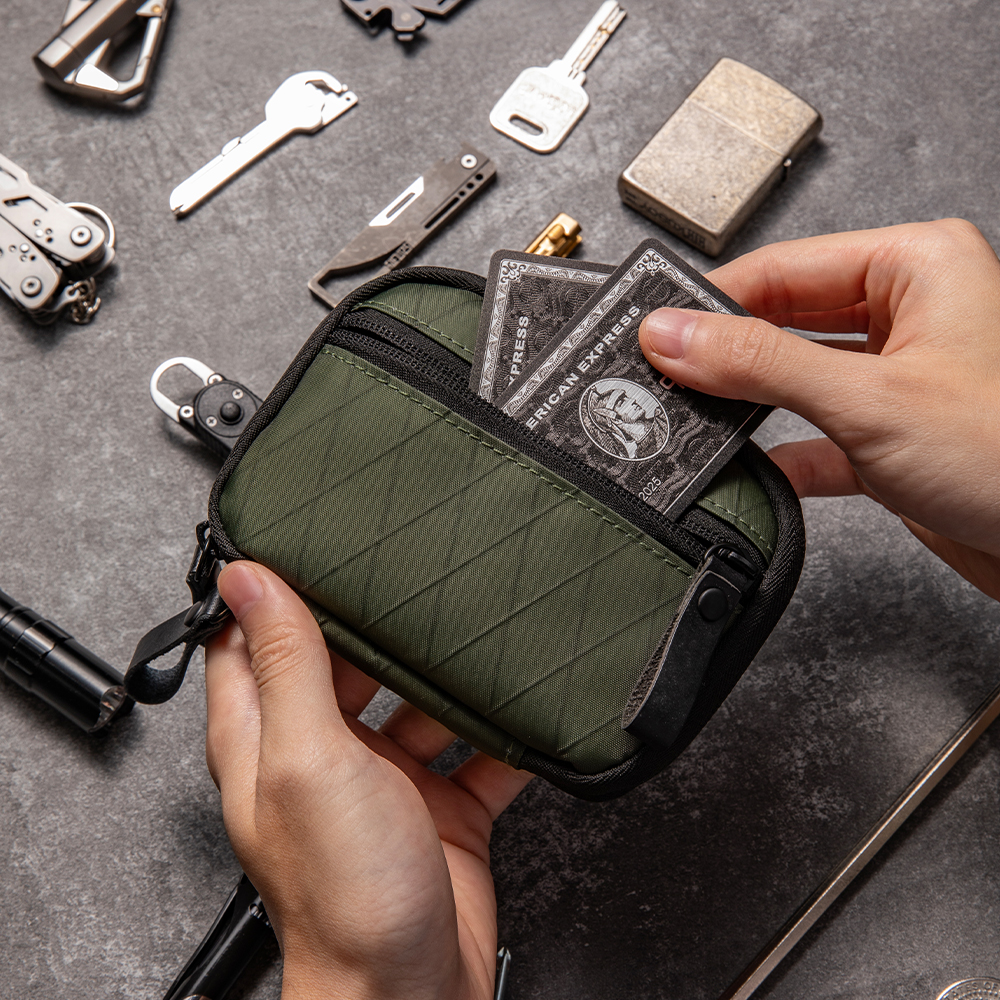 Small EDC Wallet Pouch EDC Poc - Edc Carry Card บทวิจารณ์และราคา