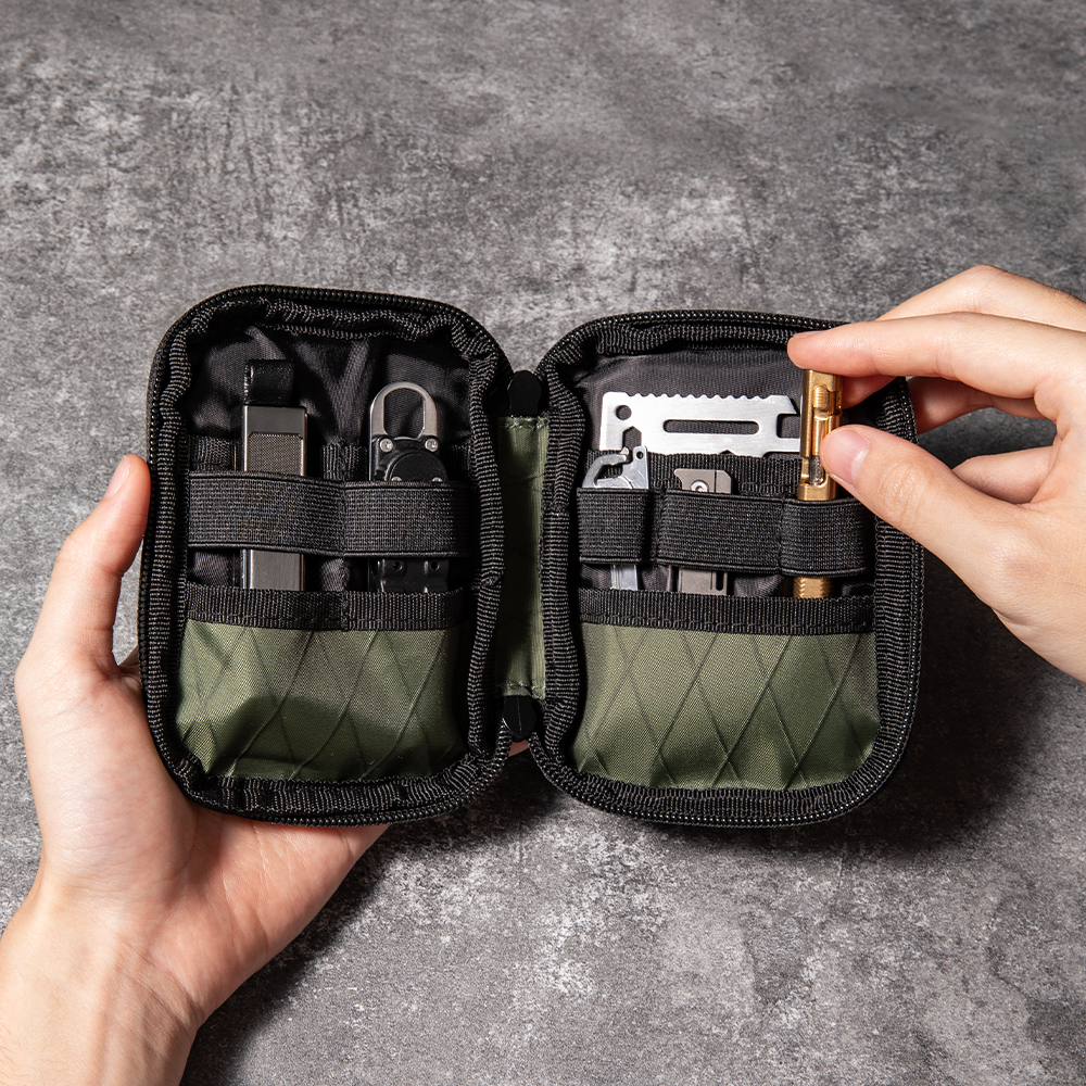 Small EDC Wallet Pouch EDC Poc - Edc Carry Card บทวิจารณ์และราคา