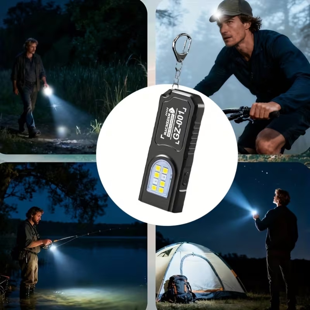 Mini COB LED Keychain Flashlig - Keychain Flashlight บทวิจารณ์และราคา